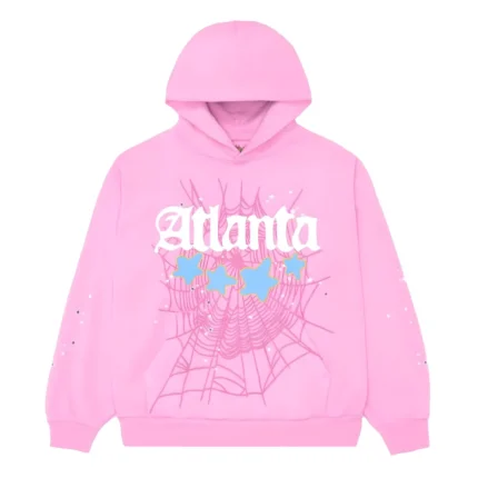 Sp5der Atlanta Hoodie Pink