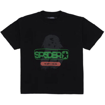 Sp5der Oversized Reunion T Shirt Black